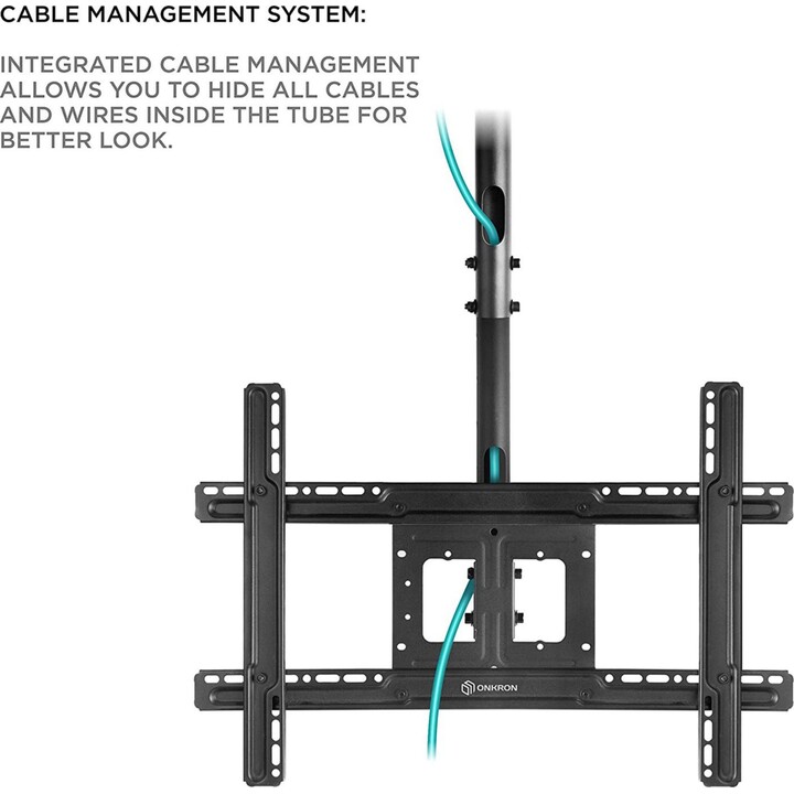 Accesorio para TV, soporte de techo/32-80", negro, N1L-B, Onkron