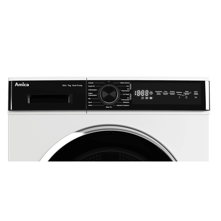 Amica AD3S72LHB (E) White/Black Front Load Dryer