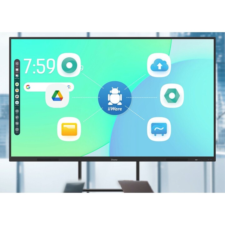 iiyama ProLite TE8612MIS-B4AG 86 Inch 4K UHD Interactive Touch Display 40 Points Android 14 400 nits Anti-Glare USB-C