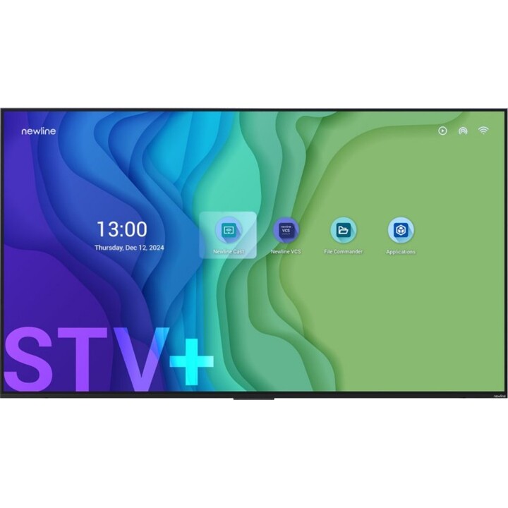Newline STV-8524P Ecrã de sinalização 4K UHD de 85 polegadas Android 14 Wi-Fi 400 nits Funcionamento 24/7 HDMI USB-C