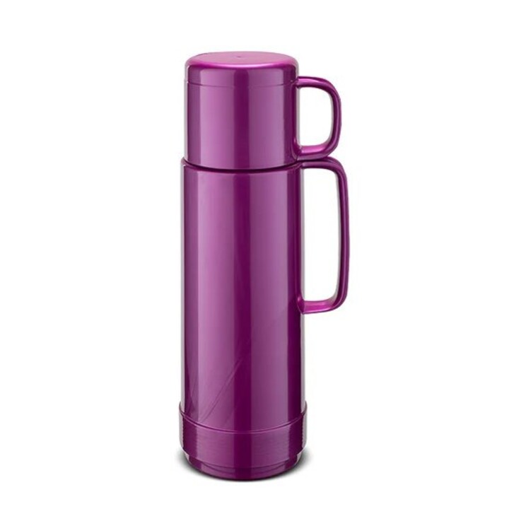 Thermos in vetro ROTPUNKT, capacità 0,750 l, colore uva brillante (viola vescovo)