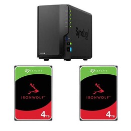 Synology DiskStation DS225+ Seagate Ironwolf® NAS HDD 4 TB - 3,5 pollici