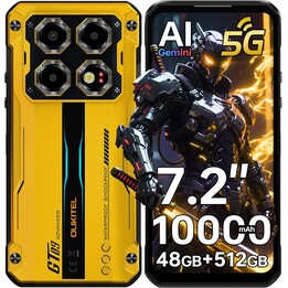 Oukitel WP60 5G, 16GB 512GB, 7.2 LCD IPS HD+, 10000mAh, Amarillo