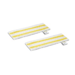 Conjunto de panos de chão Kärcher Universal EasyFix, pano de esfregão descartável, branco e amarelo.