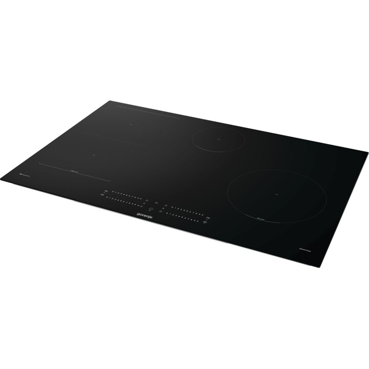 Gorenje GI8432BSCWF, Placa de inducción integrada de 60 cm con 4 zonas de cocción rápida y control táctil, Negro