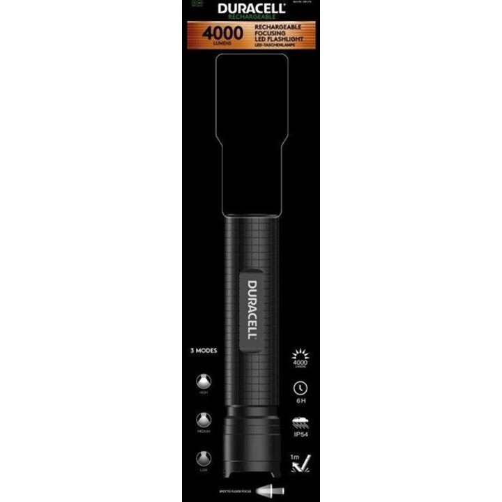 Duracell DF4000R Black Flashlight