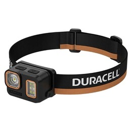 Lampada frontale Duracell DH500R nera/arancione