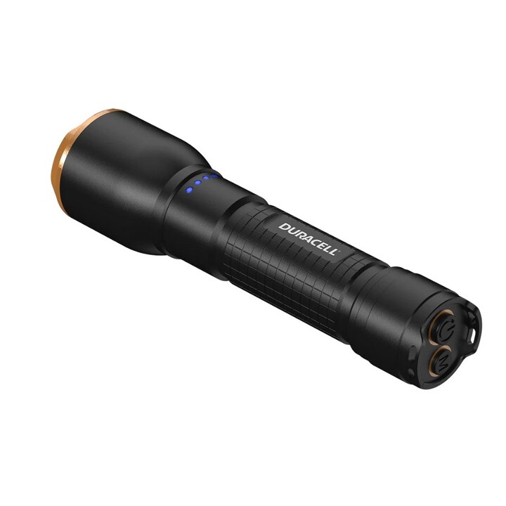 Lanterna Duracell DF1500R em caixa de presente preta