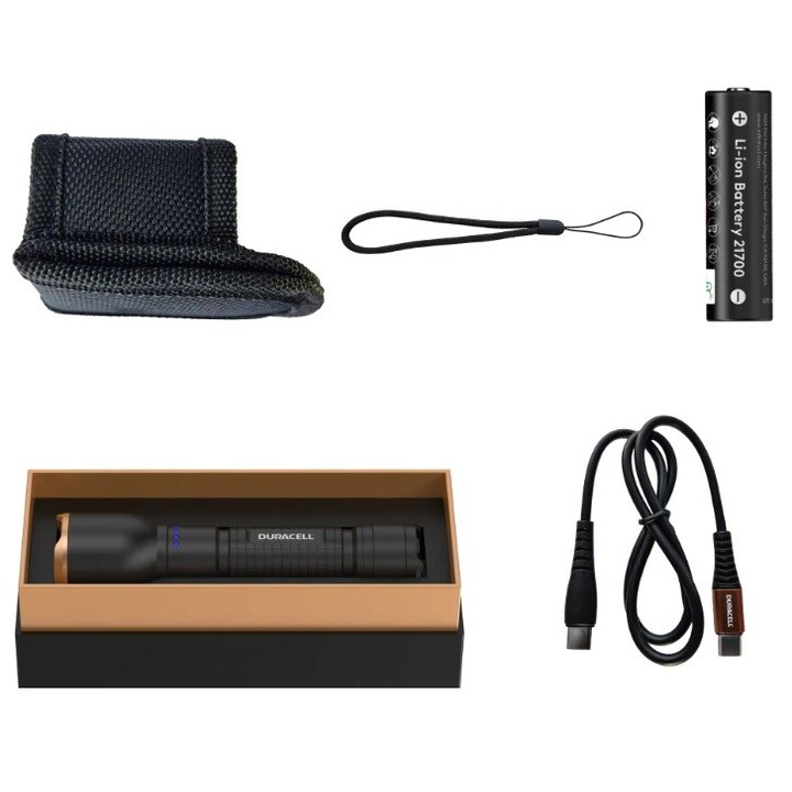 Duracell DF2500R Black Flashlight