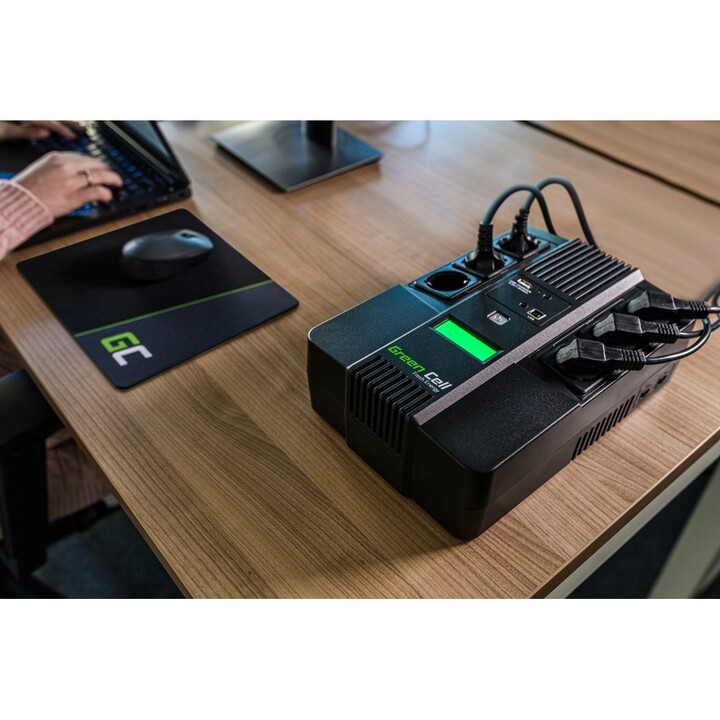 Green Cell UPS06 Uninterruptible Power Supply (UPS) Line Interactive 600 VA 360 W 6 AC Outlets