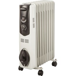 Soler & Palau Sahara 2003 Oil Filled Radiator with Temperature Control, Grey and White