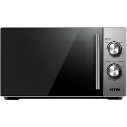 HTW MIC700CD8, 700-W-Mikrowelle mit robustem Edelstahl-Garraum und hochpräzisen Kochfunktionen, Silber