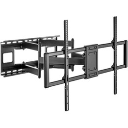 Gembird WM-120ST-01 Full Motion Wandhalterung für große TV-Bildschirme, Schwarz
