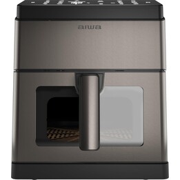 Freidora de aire Aiwa Kumada AFR-8000, 1800 W, 12 programas, cesta de 8 l, autolimpieza, color negro