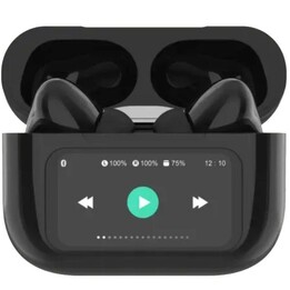 Fones de ouvido Bluetooth Qubo TWS-400BK com estojo de carregamento / 4 horas de duração da bateria / Preto