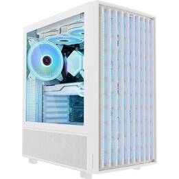 MODECOM Caja de ordenador BREEZE ARGB Flow MIDI USB 3.0 X 2 CYPE-C Blanco