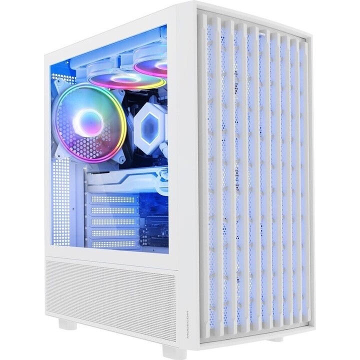 MODECOM Ordner BREEZE ARGB Flow MIDI USB 3.0 X 2 CYPE-C Blanco