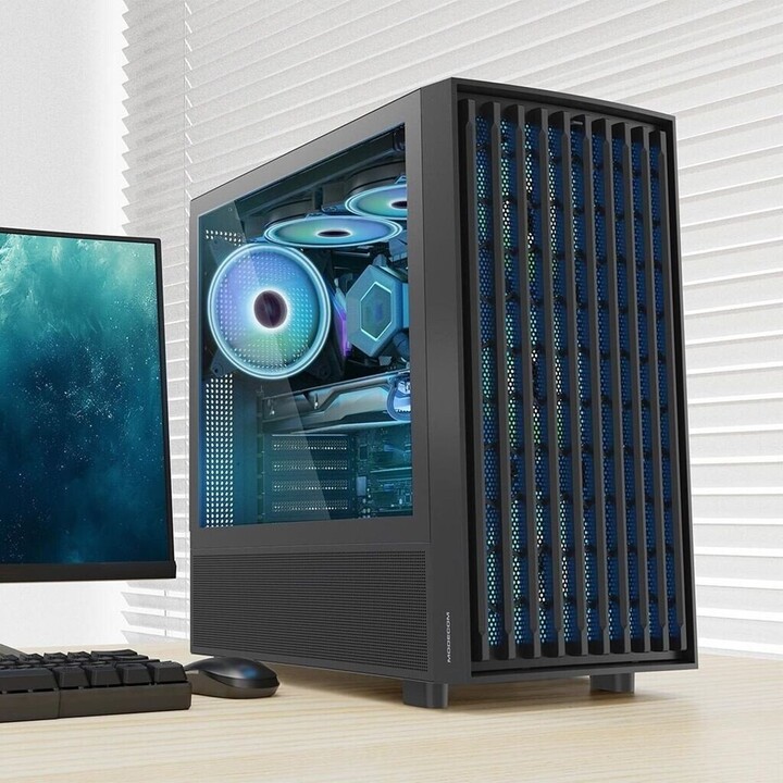 MODECOM BREEZE ARGB Flow MIDI Computer Case USB 3.0 X 2 CYPE-C Nero