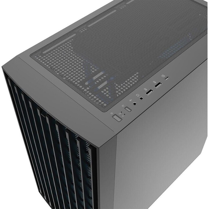 MODECOM BREEZE ARGB Flow MIDI Computer Case USB 3.0 X 2 CYPE-C Black