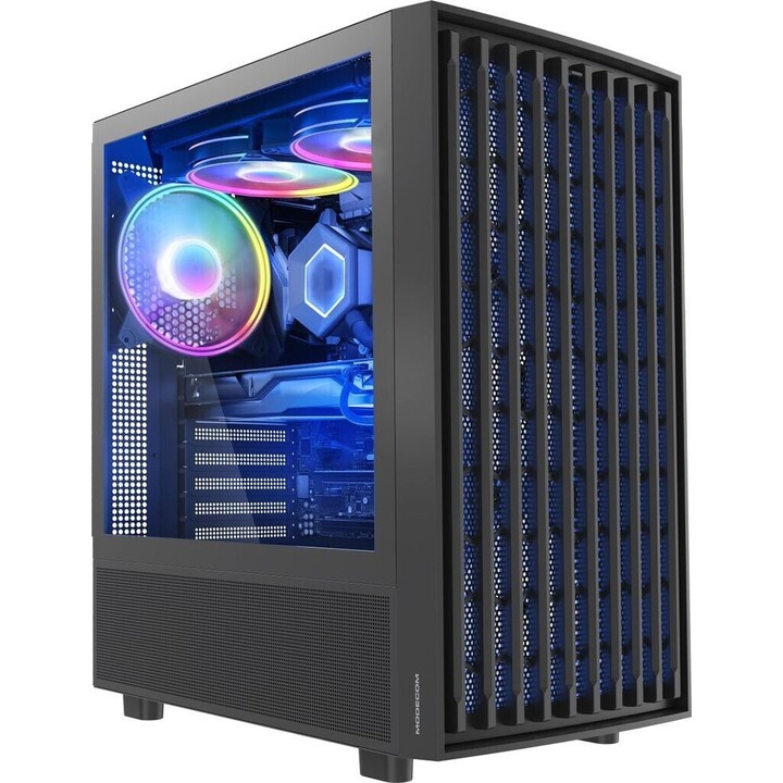 MODECOM BREEZE ARGB Flow MIDI Computer Case USB 3.0 X 2 CYPE-C Black