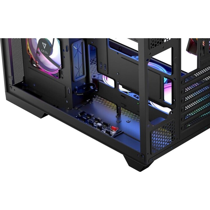 MODECOM Computergehäuse Volcano Panorama APEX ARGB 5F MIDI Schwarz