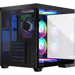 MODECOM Mala para computador Volcano Panorama APEX ARGB 3F MIDI Preto