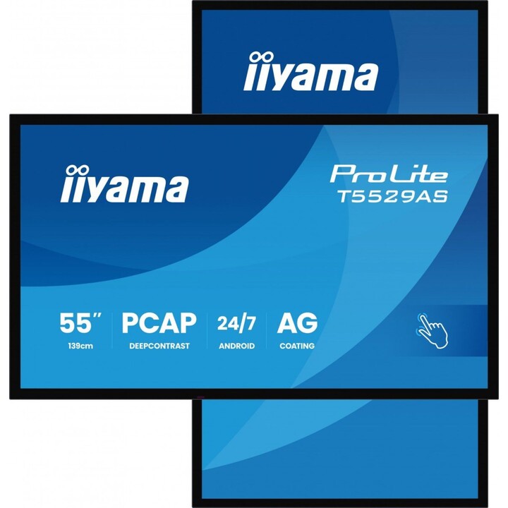 iiyama T5529AS-B1AG 55" 3840x2160 4K UHD Interactive Display 2xHDMI+USB-C VESA