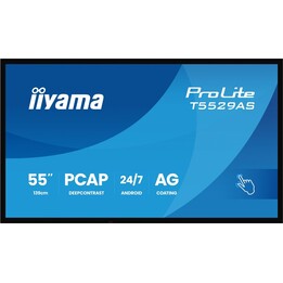 Pantalla Interactiva iiyama T5529AS-B1AG 55" 3840x2160 4K UHD 2xHDMI+USB-C VESA
