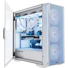 MODECOM HORIZON ARGB Flow MIDI Caixa para computador USB 3.0 X 2 CYPE-C Branco