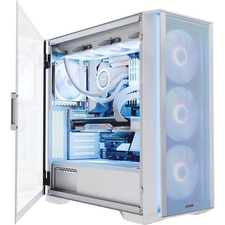 MODECOM HORIZON ARGB Flow MIDI Computer Case USB 3.0 X 2 CYPE-C Blanc
