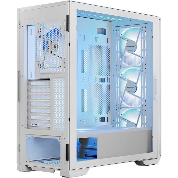 MODECOM HORIZON ARGB Flow MIDI Computer Case USB 3.0 X 2 CYPE-C Blanc