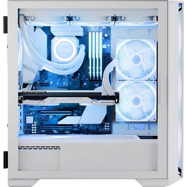 MODECOM HORIZON ARGB Flow MIDI Computer Case USB 3.0 X 2 CYPE-C Bianco