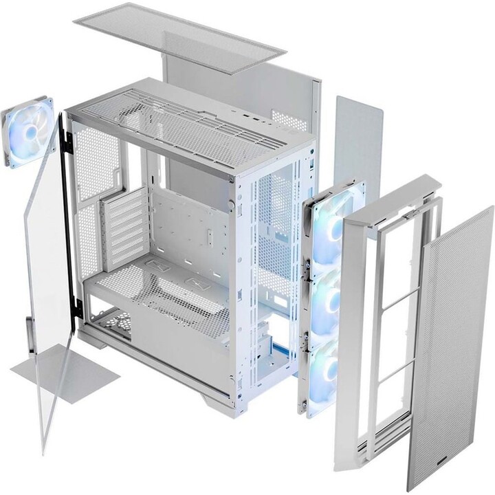MODECOM HORIZON ARGB Flow MIDI Computer Case USB 3.0 X 2 CYPE-C Blanc