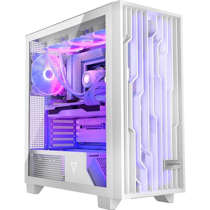 MODECOM Computer Case VOLCANO PERUN APEX ARGB MIDI Bianco