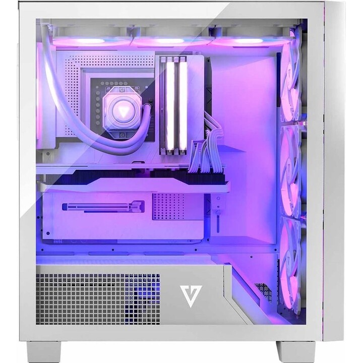 MODECOM Computer Case VOLCANO PERUN APEX ARGB MIDI Bianco