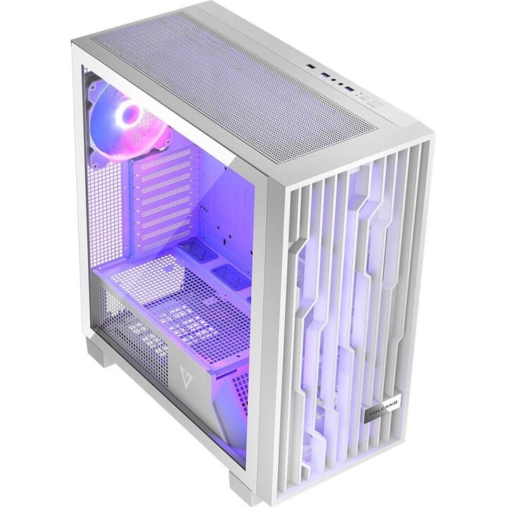 MODECOM Computergehäuse VOLCANO PERUN APEX ARGB MIDI Weiß