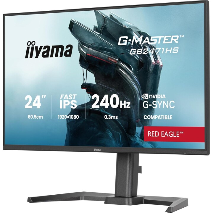 iiyama G-Master Red Eagle GB2471HS-B1 IPS LED 23.8" FHD 240Hz Gaming Monitor