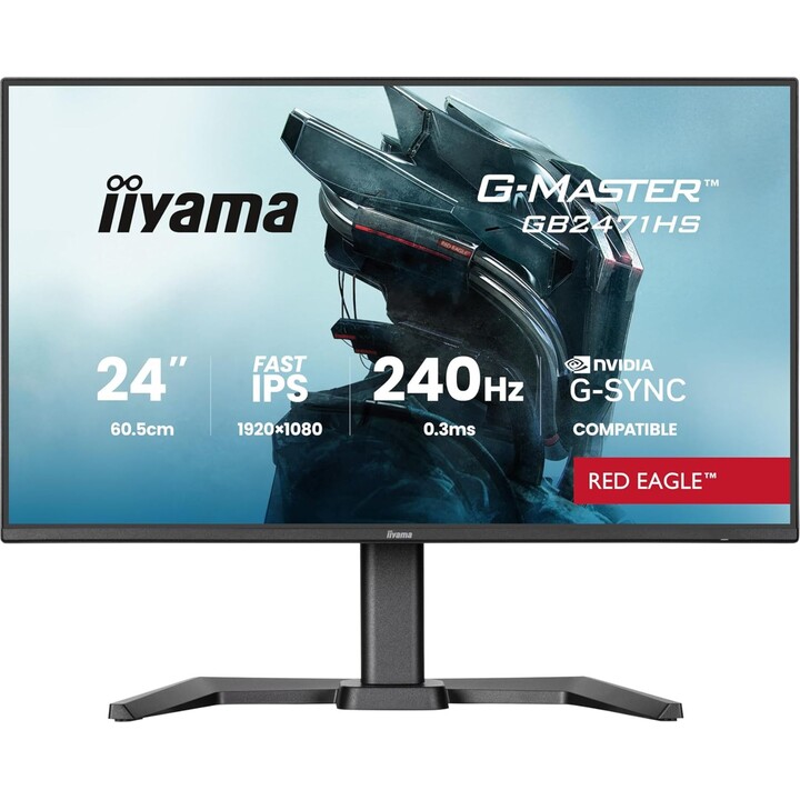 iiyama G-Master Red Eagle GB2471HS-B1 IPS LED 23,8 Zoll FHD 240 Hz Gaming-Monitor