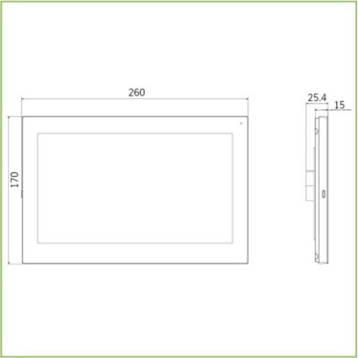 Dahua vth5341g-W 10", Surface Mount Indoor Android Monitor for IP WiFi PoE Video Intercom SD 8e 1s Alarm