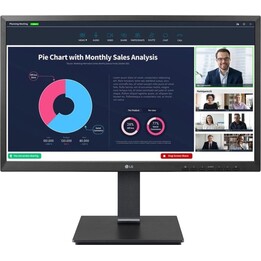 Monitor LG 24BP75CP-B 23.8" LED IPS FullHD USB-C Height-Adjustable Webcam