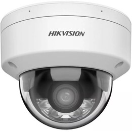 Hikvision 4MP Smart Hybrid Light Avec ColorVu WDR Mini Dome caméra reseau Avec objectif fixe.IR et Lumiere Visible IP67. DS-2CD2