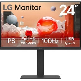 Monitor LG 24BA650 24" IPS FullHD 1080p 100Hz KVM Altavoces Ergonomía VESA USB-C HDMI DP