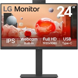 LG Monitor 23,8″ 1080p 100Hz IPS USB-C HDMI Lautsprecher Webcam Mikrofon Höhenverstellung flimmerfrei