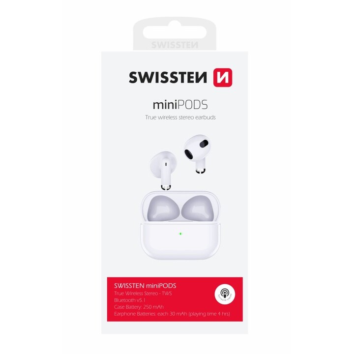 Minipods - Bluetooth TWS Earphones - White