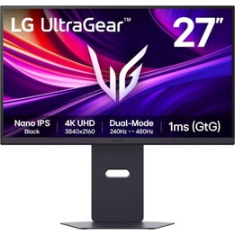 Monitor LG UltraGear 27G850A-B 27" 4K UHD Nano IPS 240Hz 1ms G-Sync FreeSync HDR600 USB HDMI DP schwenkbar Schwarz