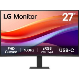 Moniteur incurvé LG 27U421A-B 27" Full HD 100Hz VA HDR10 USB-C sans scintillement noir