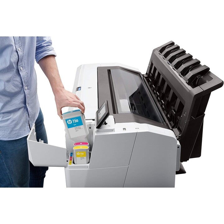 HP DesignJet T1600dr 3EK13A#B19 Impressora PostScript de 36 polegadas com 914 mm de largura e 2400 x 1200 ppp a jato de tinta té