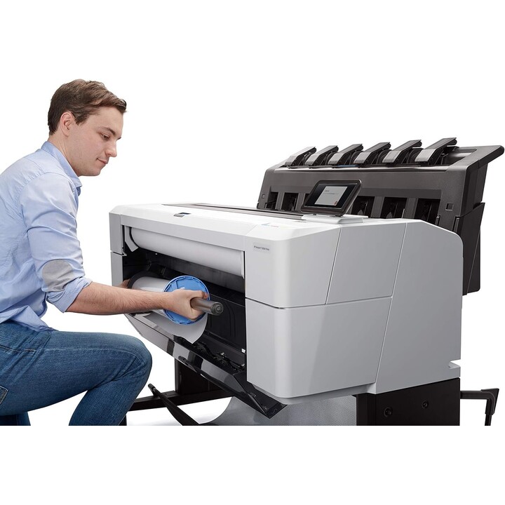 HP DesignJet T1600dr 3EK13A#B19 36 Inch PostScript Printer 914mm Width 2400x1200 dpi Thermal Inkjet 180 A1/hr 128GB RAM 500GB HD
