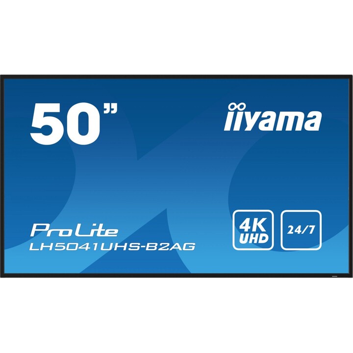 iiyama LH5041UHS-B2AG 50" LCD 500 cd/m² Tela de sinalização digital 4K UHD preta