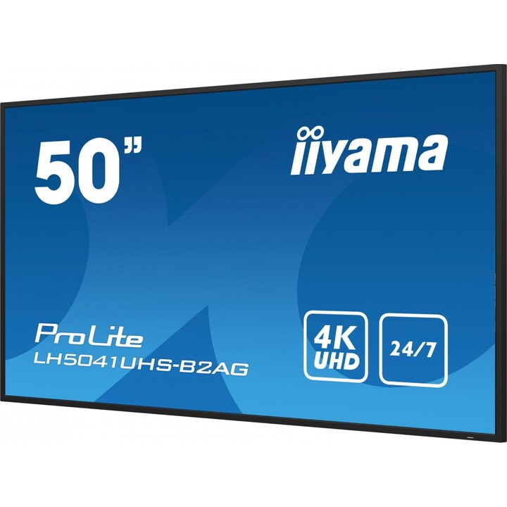 iiyama LH5041UHS-B2AG 50" LCD 500 cd/m² Tela de sinalização digital 4K UHD preta